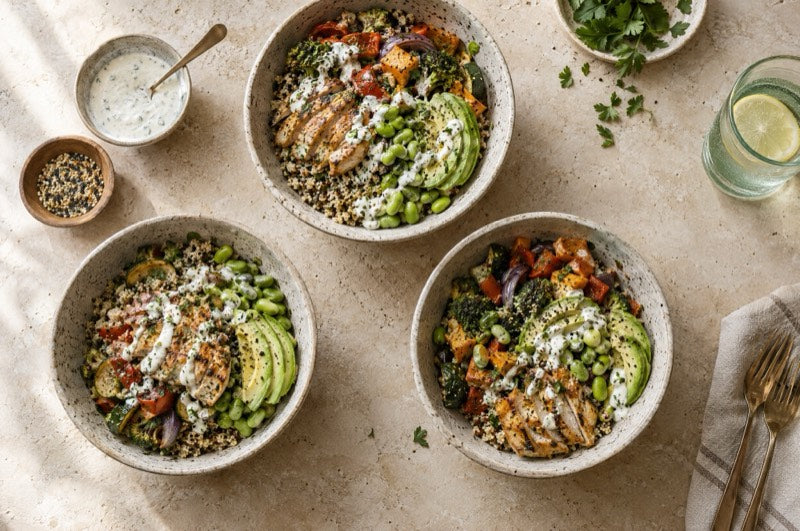 High-Protein Bowls & Salads