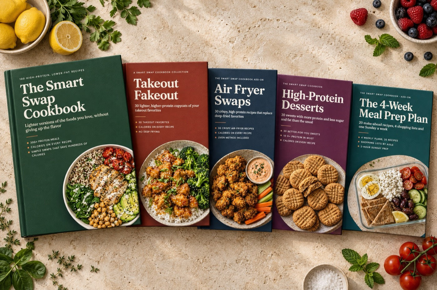 All five Smart Swap cookbooks
